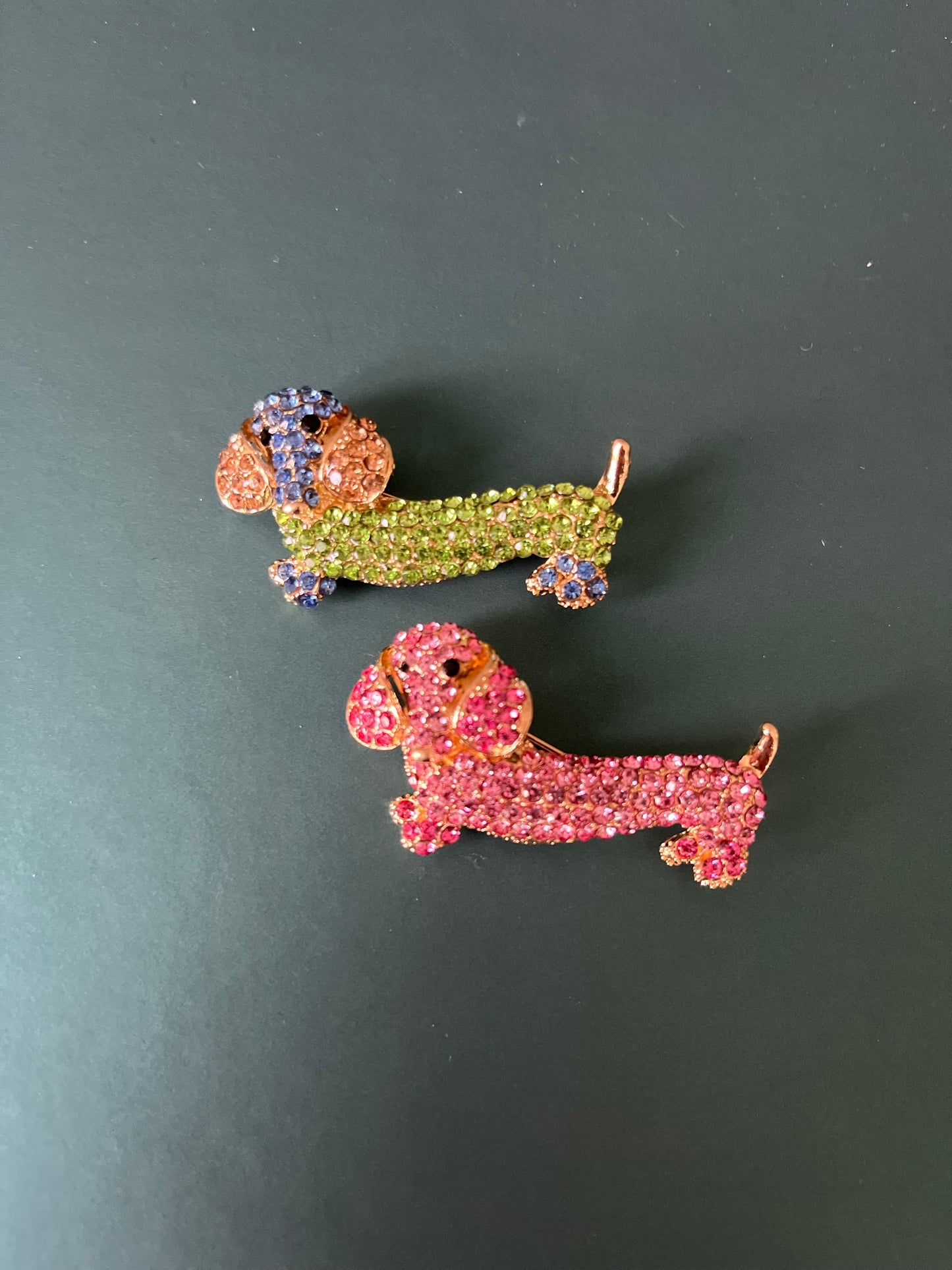 Strass Hundebrosche